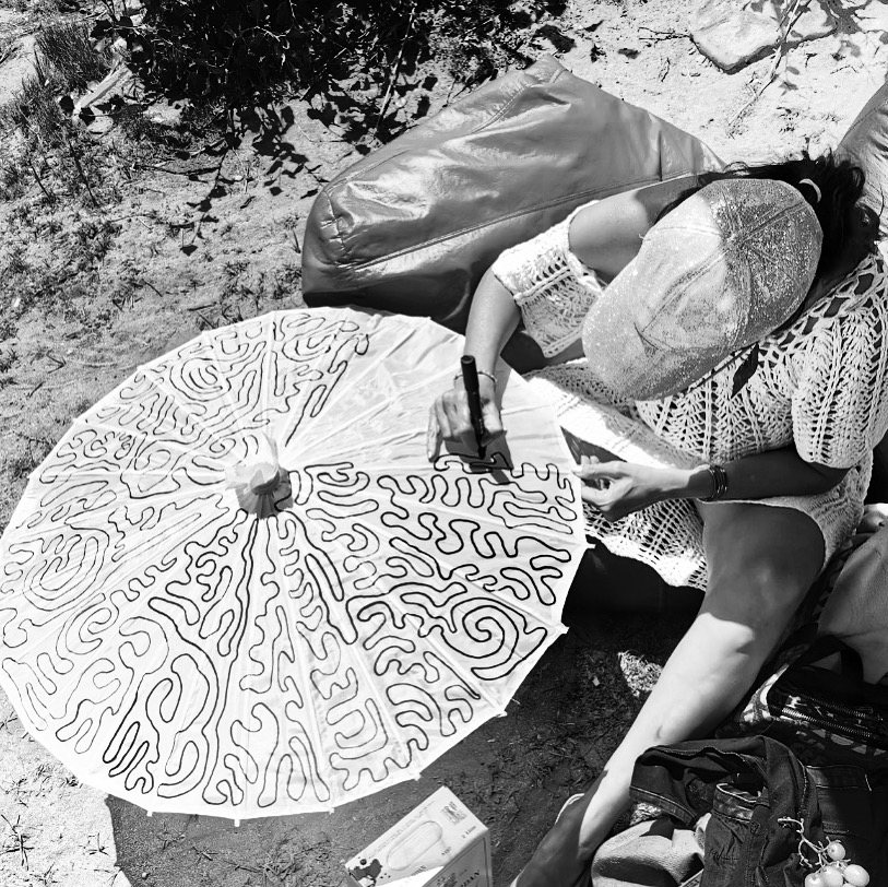 Kara Fox at work, an interview with the artist